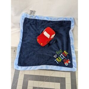 Baby Essentials Red Tractor Lovey Blue Security Blanket 2021 AD Sutton Stuffed